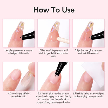 Maniye semi solid nail glue & remover