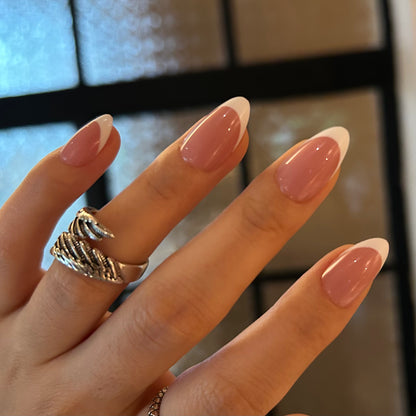 Maniye Barely Pink French Tip Nails