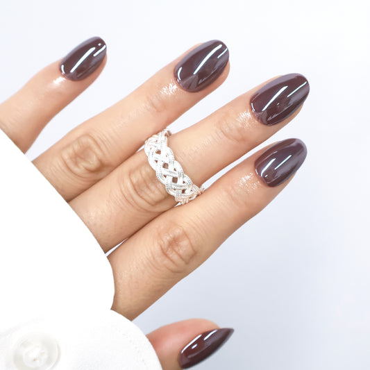 Maniye Mauve Mochi Jelly Press On Nails