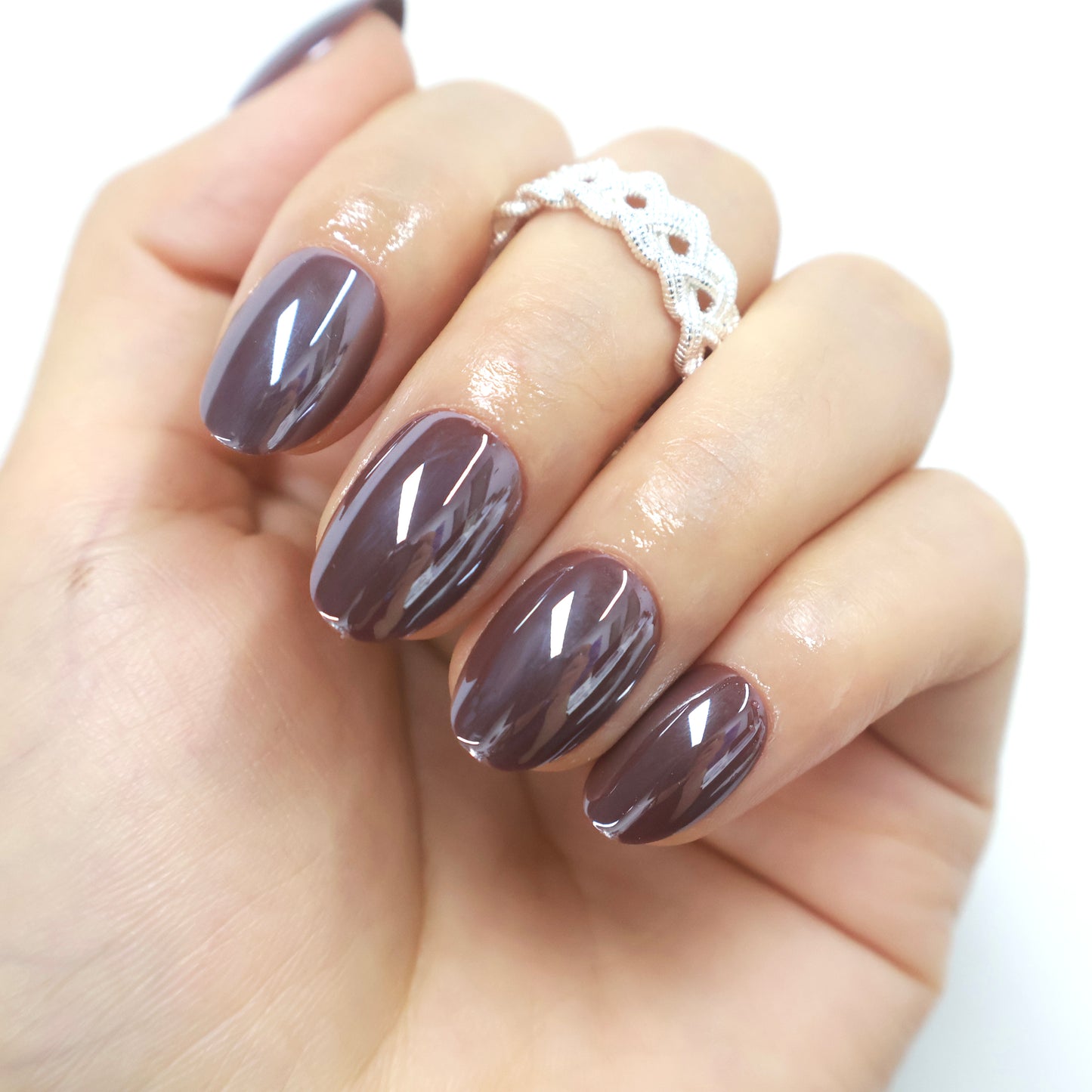 Maniye Mauve Mochi Jelly Press On Nails