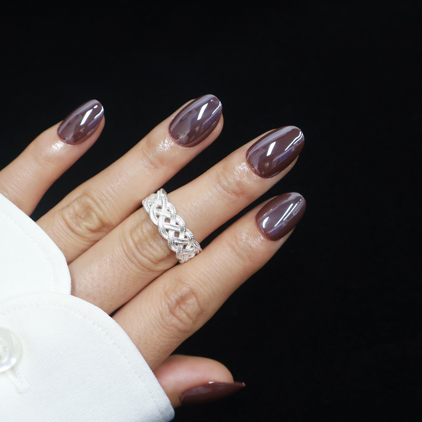 Maniye Mauve Mochi Jelly Press On Nails