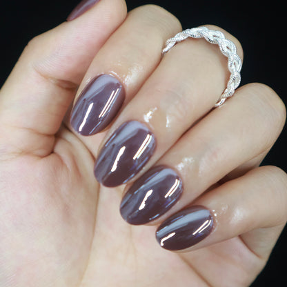 Maniye Mauve Mochi Jelly Press On Nails