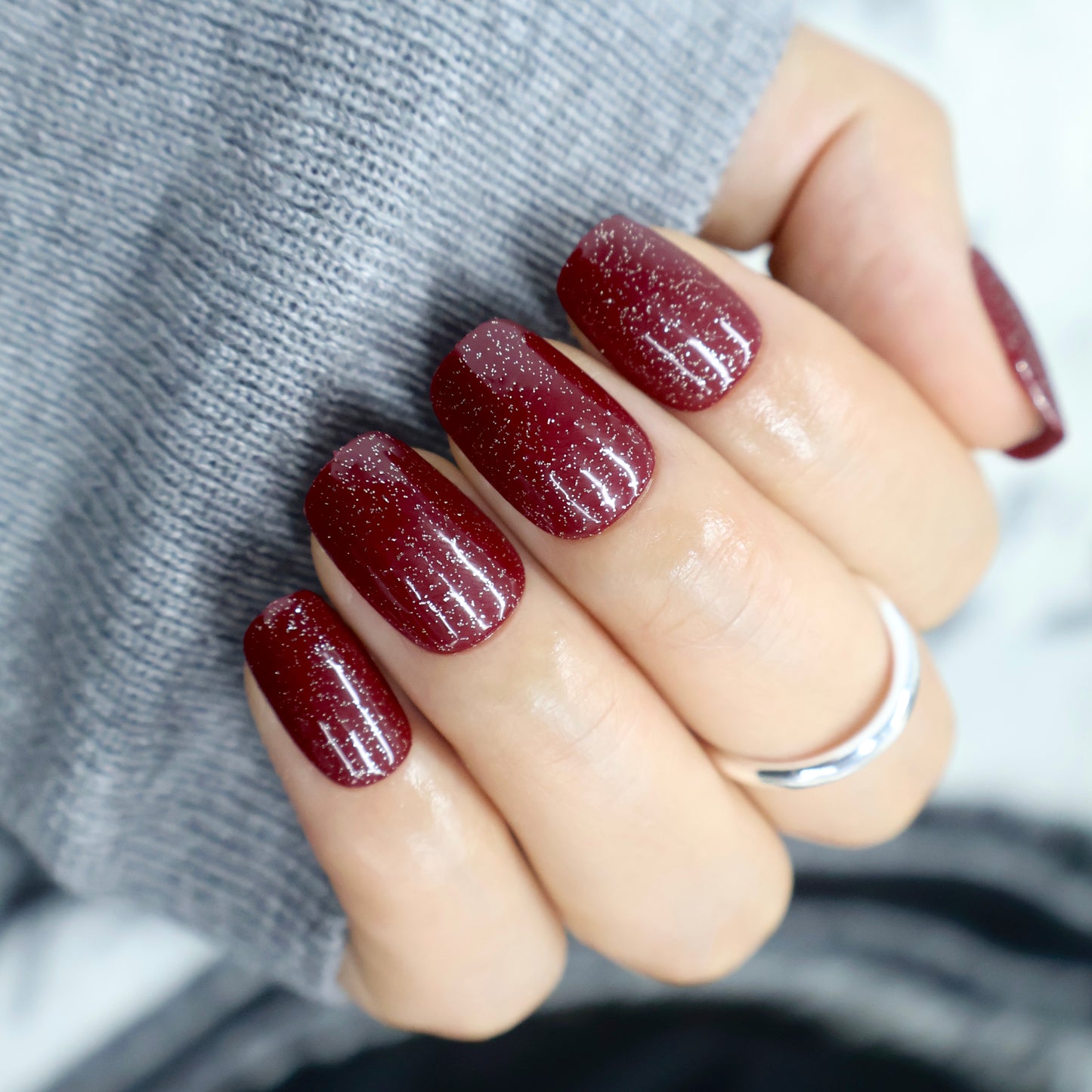 Burgundy Glitter