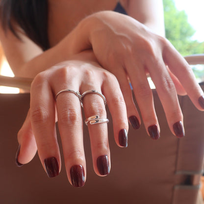 Maniye Oxblood Burgundy Press On Nails