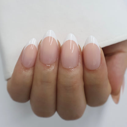 Classic 90s French Tip Press on Nails