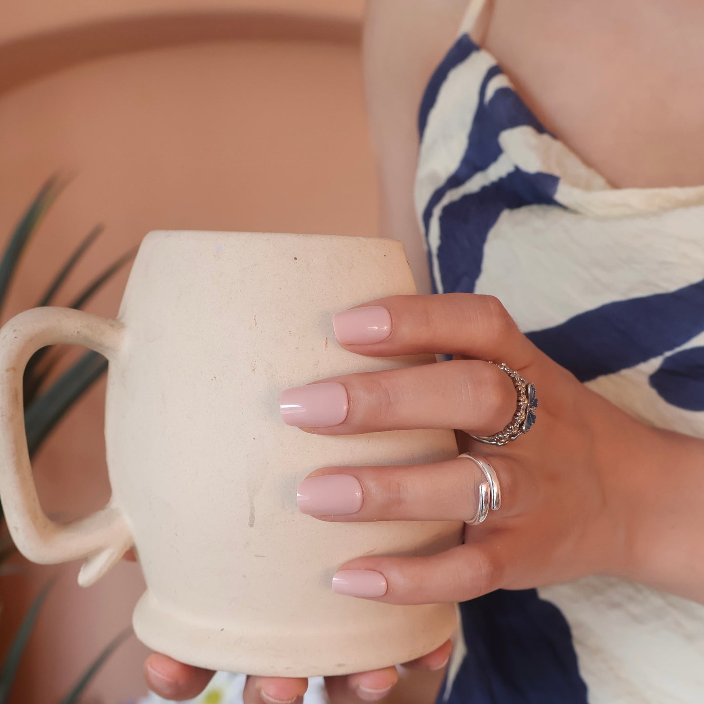 Maniye Ballet Slippers Press On Nails