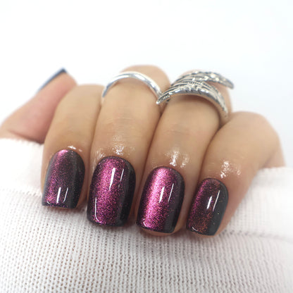 Midnight Purple Magnetic Velvet Nails