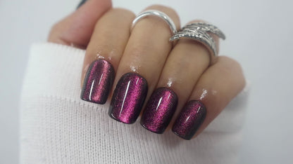 Midnight Purple Magnetic Velvet Nails