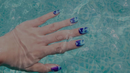 Maniye Ocean Wave Marble Press On Nails