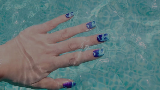 Maniye Ocean Wave Marble Press On Nails