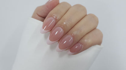 Bridal Soft Milky White French Tip Press on Nails